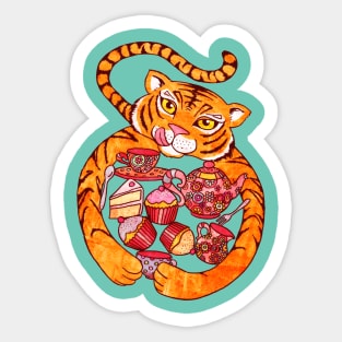 The Tiger Who Came To Tee Sticker